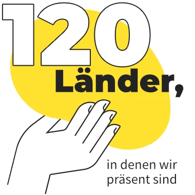 120 lander in denen wir prasent sind